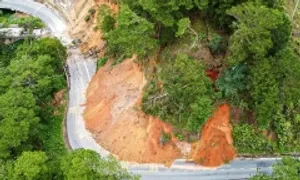 Đào cắt đồi, kè rọ đá khắc phục sạt lở đèo cửa ngõ Đà Lạt